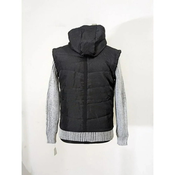 X-Ray Men's Canvas Flap Pocket Full Zip Sweater Jacket Sherpa Hood Size S - $100 - Picture 4 of 7